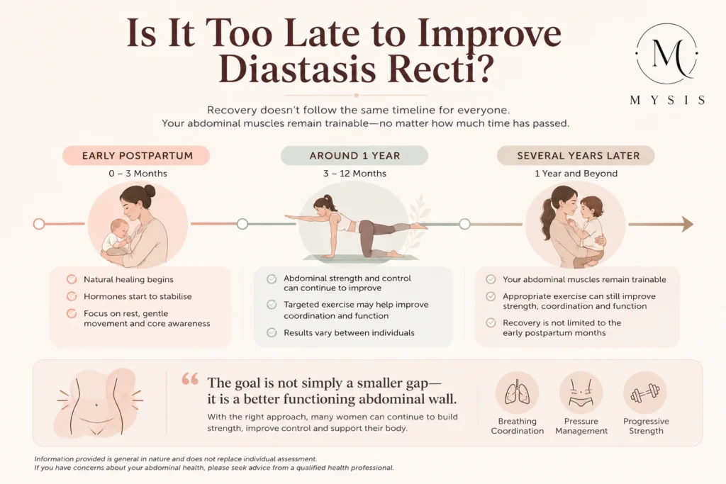 Can diastasis recti improve years after pregnancy